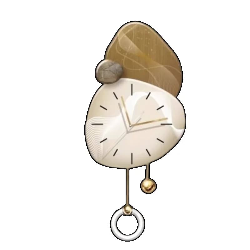Orologio da parete dal design silenzioso Lampada a pendolo Camera da letto nordica Orologio da parete di lusso Soggiorno Moderno Reloj De Pared Articoli per la decorazione della casa