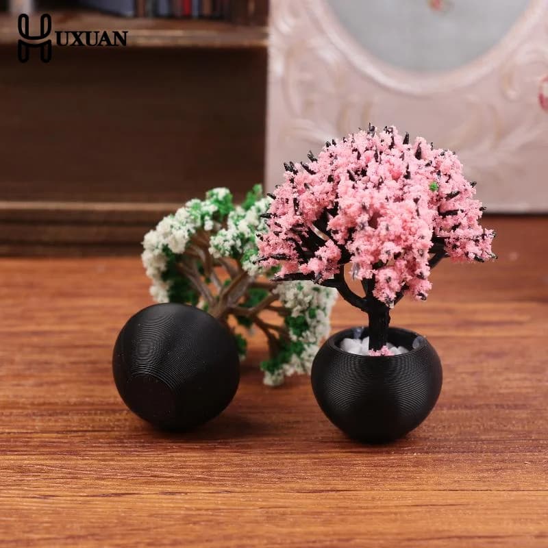 1/12 simulazione casa delle bambole pianta verde modello in vaso bambola casa soggiorno decorazione micro paesaggio giardino scena ornamento