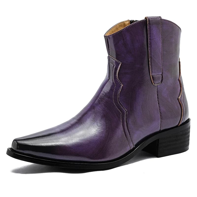 Stivali alti da uomo Tacchi alti Punta a punta Scarpe da banchetto classiche comode e alla moda Taglie 38-46