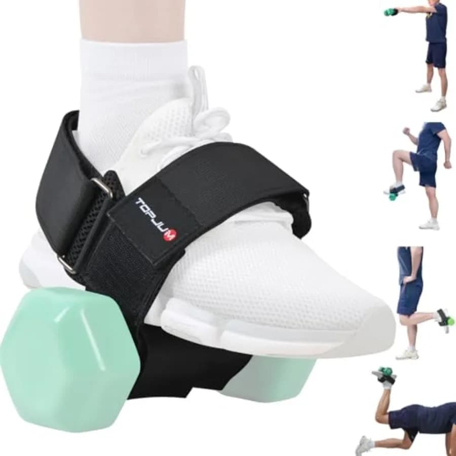 Accessorio Originale per Manubri, Allenatore Tibiale, Pesi Regolabili per Caviglie, Cinghie per Sollevamento Pesi e Allenamento Gambe