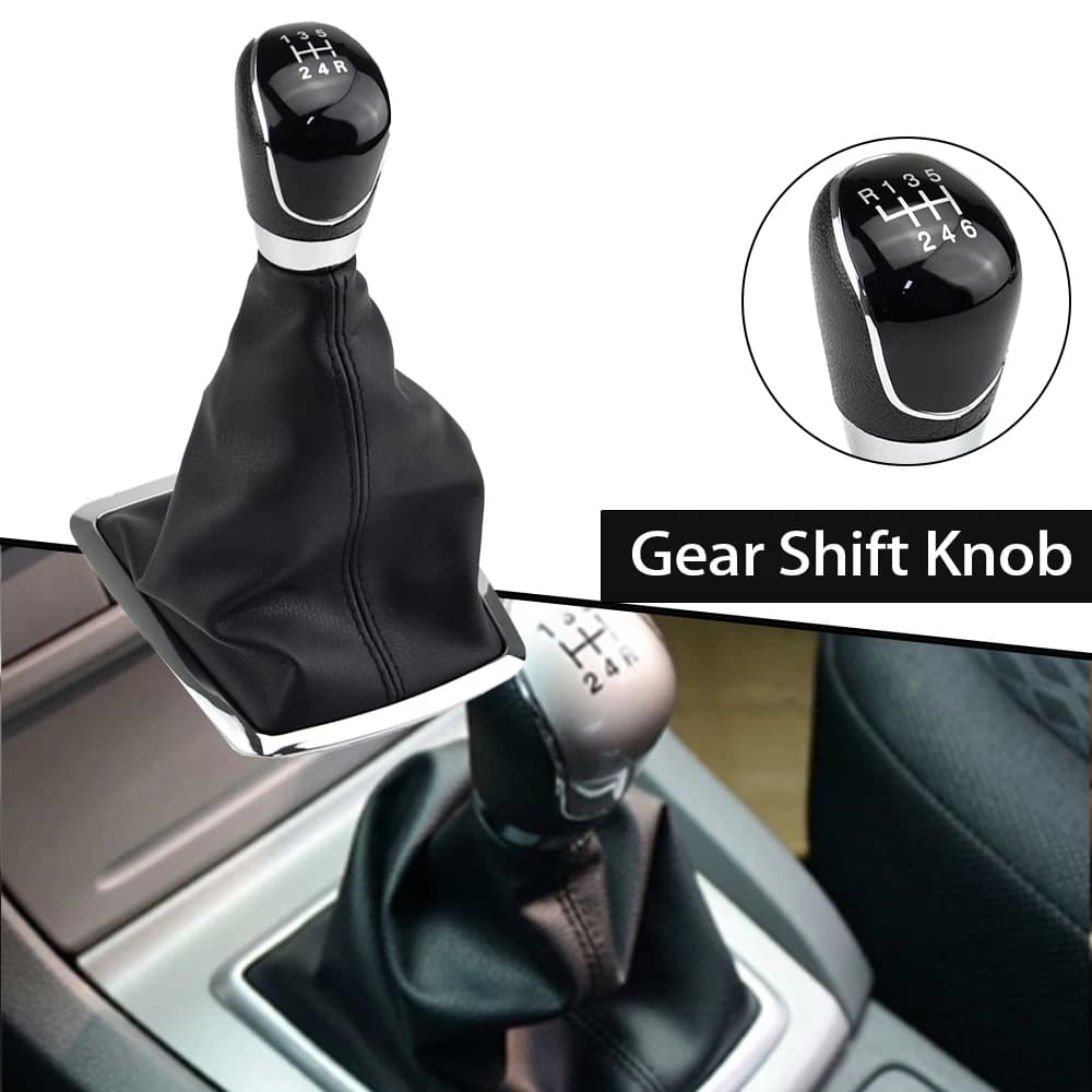 5/6 Velocità Pomello Del Cambio Leva Paletta Per Ford Focus 2 MK2 FL C-MAX 2006-2011 MK3 MK4 MK7 Galaxy Ghetta Boot Copertura In Pelle