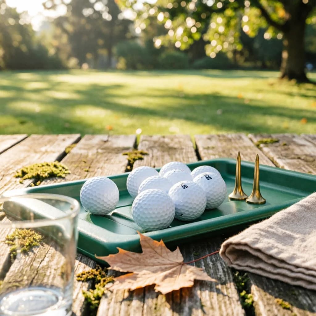 ABS Golf Tee Tray Sturdy Golf Tee Box Ball Organizer Tray Indoor and Outdoor Use Sports Equipment Easy Scoop Lip