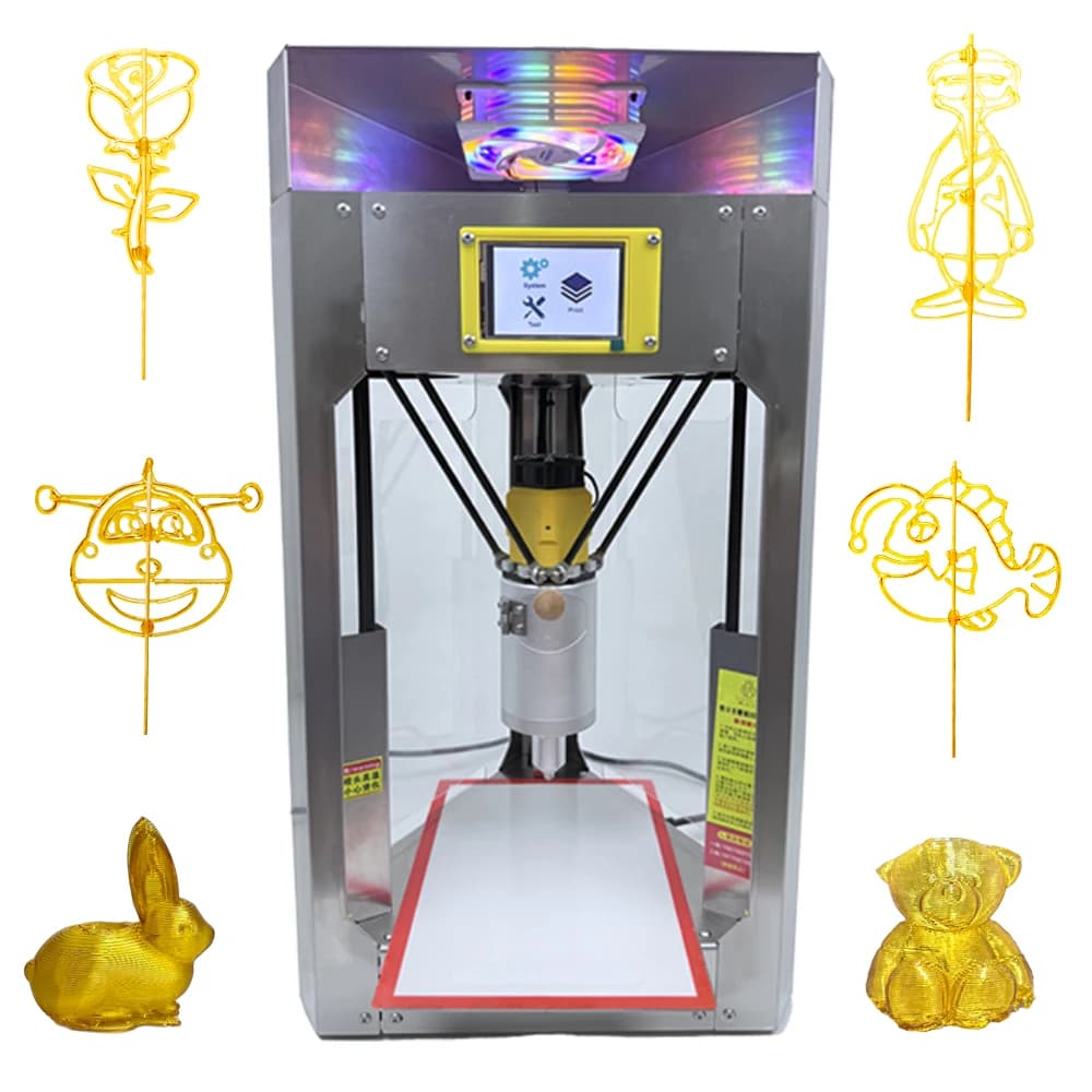 Stampante 3D Semi-Automatica TianGongZhu170B09 per Pittura a Maltosio, Stampante 2D/3D Dual-Mode per Pittura a Zucchero, Nuova, 1 Anno di Garanzia, USB