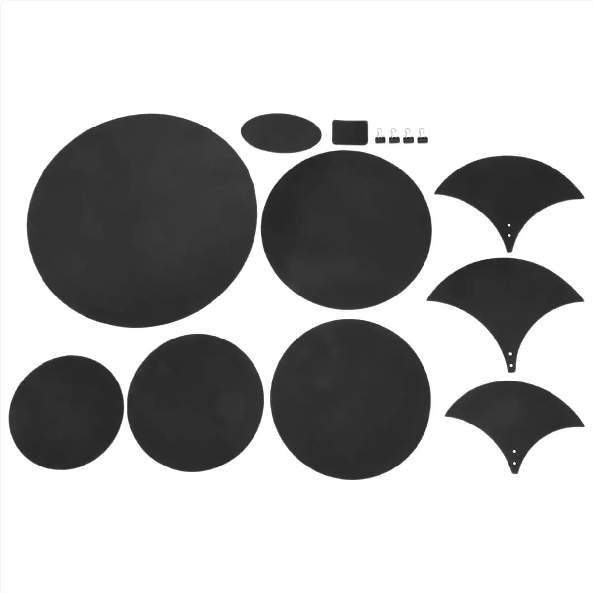 【STOCK】14Pcs/Set Rubber Foam Tambor Snare Drum Sound Off Quiet Mute Practice Pad Set Musical Instrument Accessory