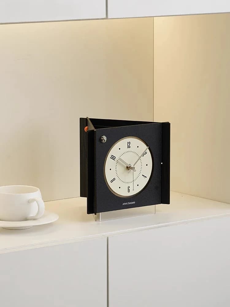 Mandelda Orologio da tavolo a pendolo creativo in stile nordico per la casa, orologio da tavolo, soggiorno, grande orologio da tavolo