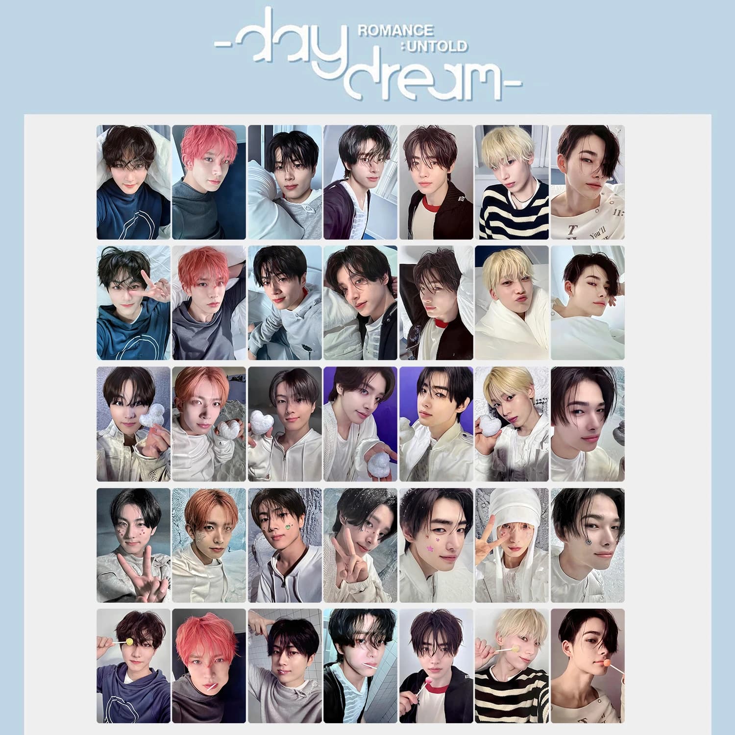Kpop Selfie Lomo Card Photocard Set HD Printed Postcard for Kpop Lovers Collection Gift