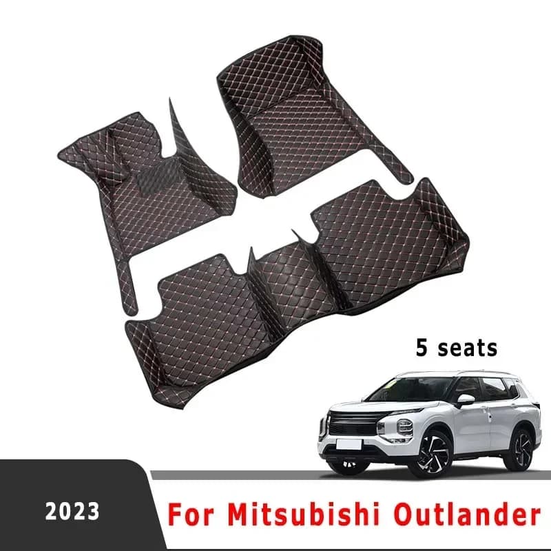 Car mats for Mitsubishi Outlander 2025 2024 2023 (5 seats) Car interior mat Cover accessories Waterproof feet