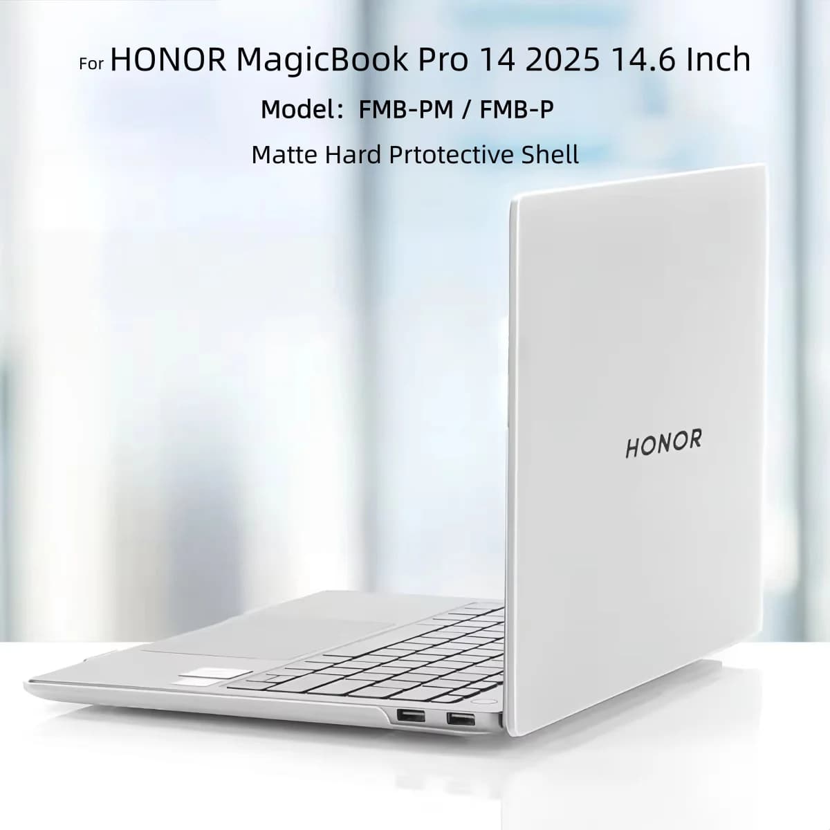 Matte Hard Laptop Cover for HONOR MagicBook Pro 14 2025, 14.6" FMB-P/FMB-PM Slim Anti-Fingerprint Anti-Scratch Protective Case