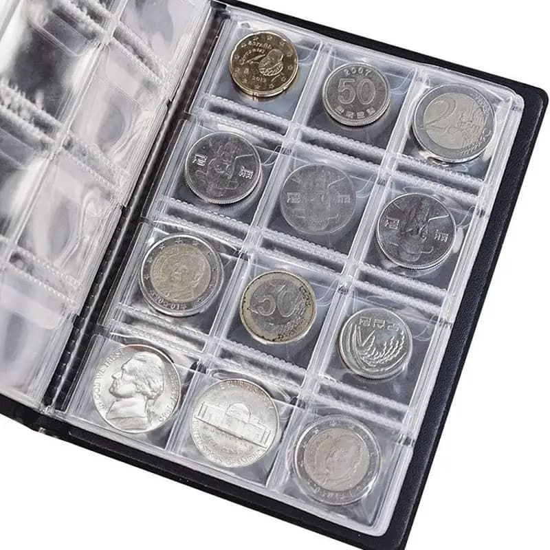 Organizzatore di monete, 120 tasche, libro per la raccolta di monete, porta monete, album commemorativo