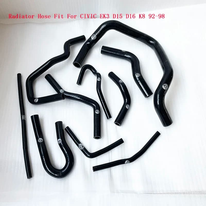 Tubo radiatore in silicone compatibile con Honda Civic EK3 B16 B18 K8 92-98 per Honda Civic EK3 D15 D16 SOHC EG EK 92-00