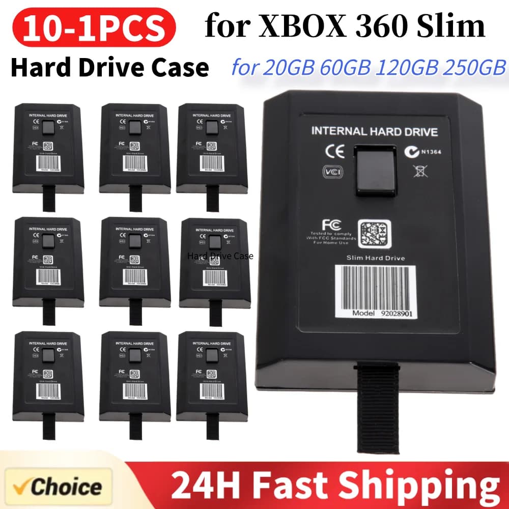 Box per Disco Rigido Interno Portatile per HDD da 20GB 60GB 120GB 250GB, Accessori di Ricambio per XBOX 360 Slim