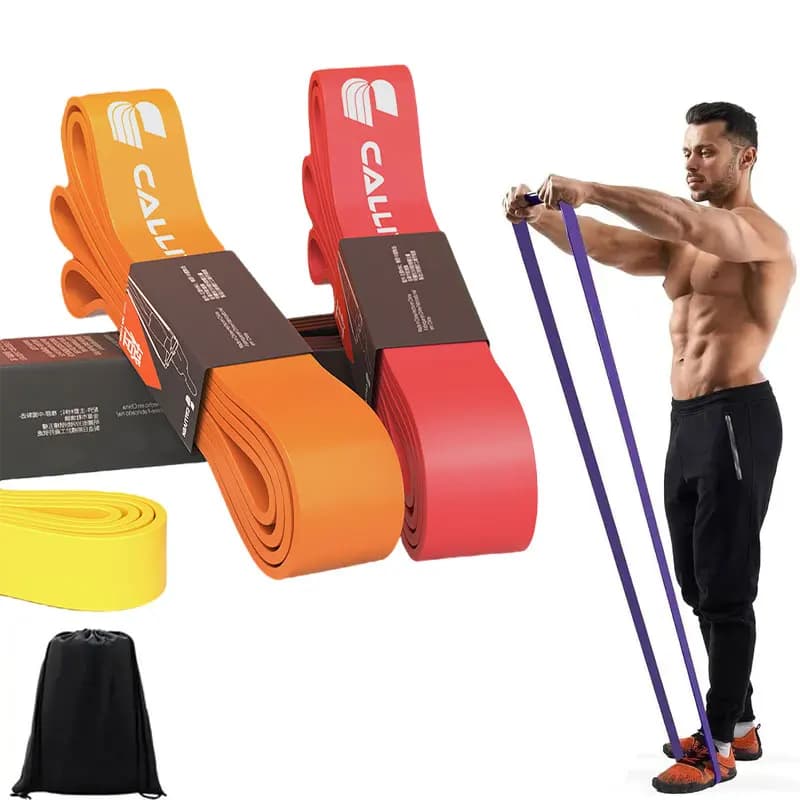 Fascia elastica di resistenza per esercizi fitness per uomo e donna, fascia di tensione per yoga, fascia elastica ausiliaria per sollevare
