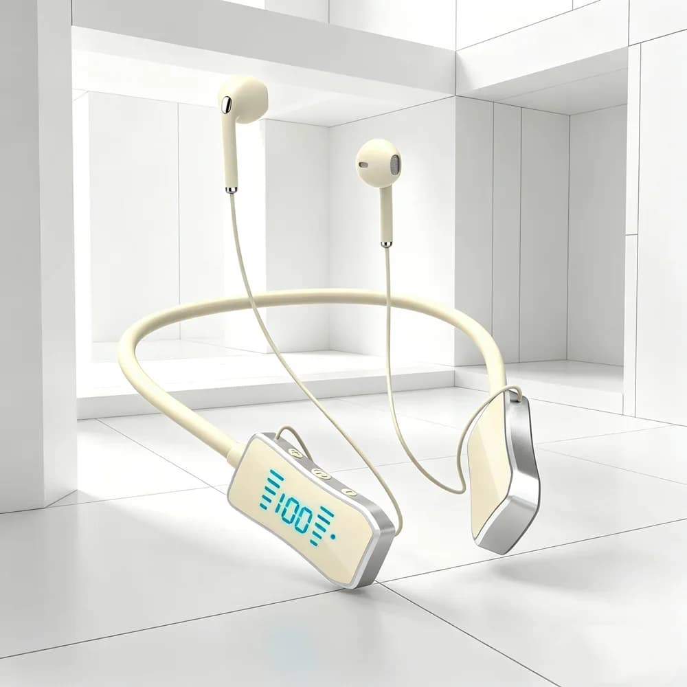Bluetooth Earbuds Wireless Headphones Ergonomic Bluetooth Headsets Reduce Ear Fatigue During Extended Gaming or Work Sessions