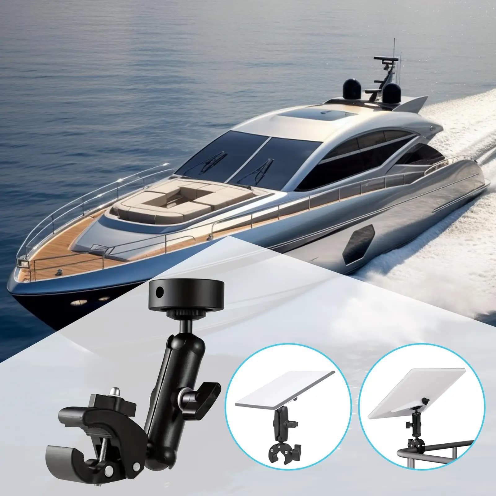 Mini supporto per portapacchi in lega di alluminio accessorio per auto montaggio mini adattatore per tubo per camper per yacht furgone rimorchio da viaggio caravan