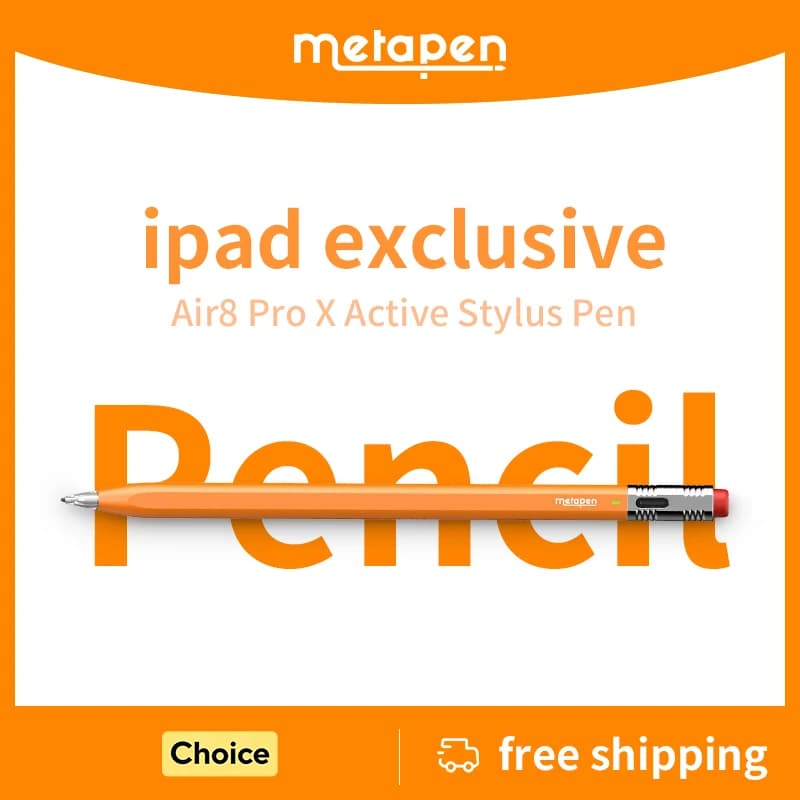 Metapen Air8 Pro X Stylus Apple Pencil per iPad con rilevamento del palmo, design magnetico, penna touch per tablet per iPad/iPad mini/iPad Pro