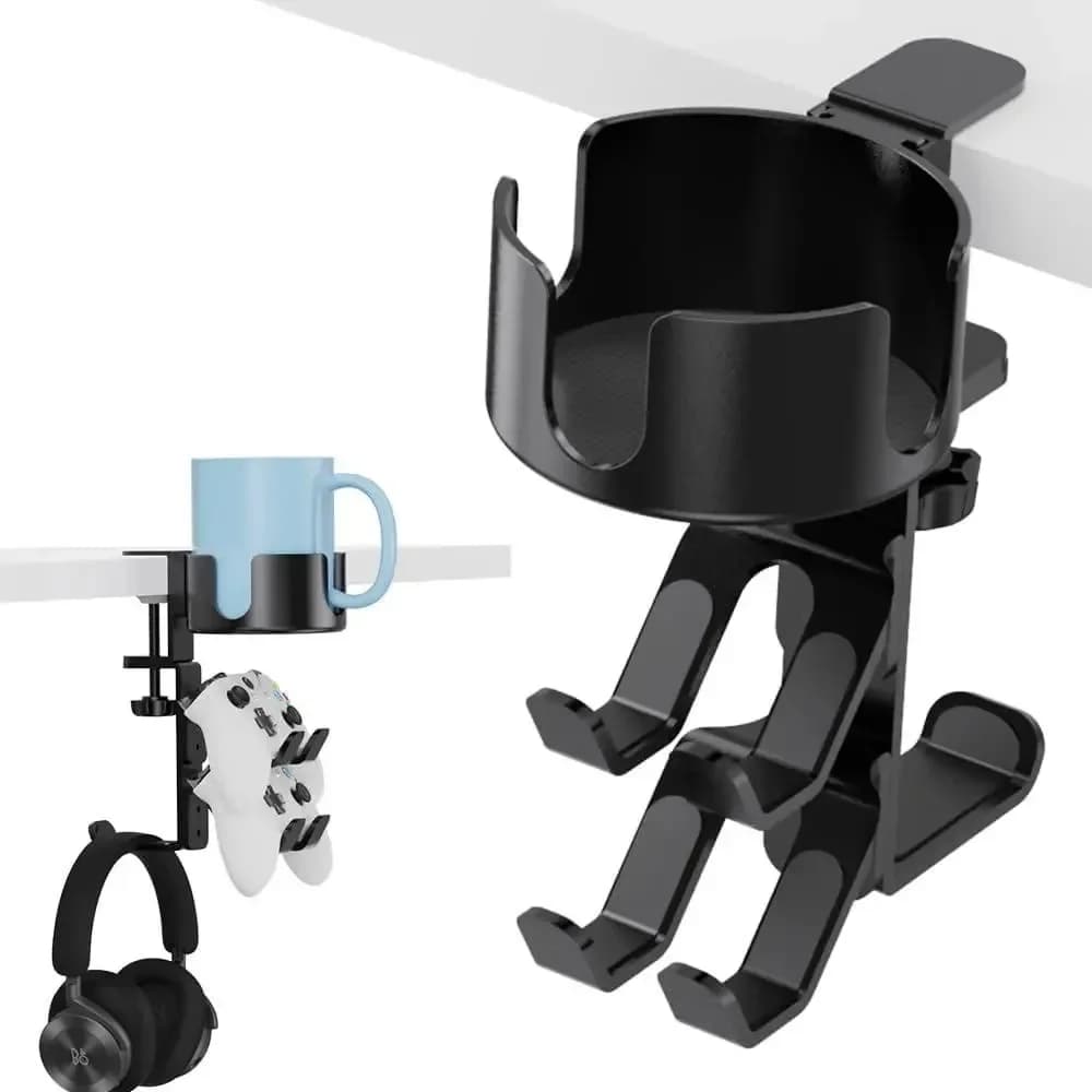 Multifunctional Storage Stand Handheld Game Console Headset Stand Desktop Storage for Water Cup All Headphone Gaming Accessories