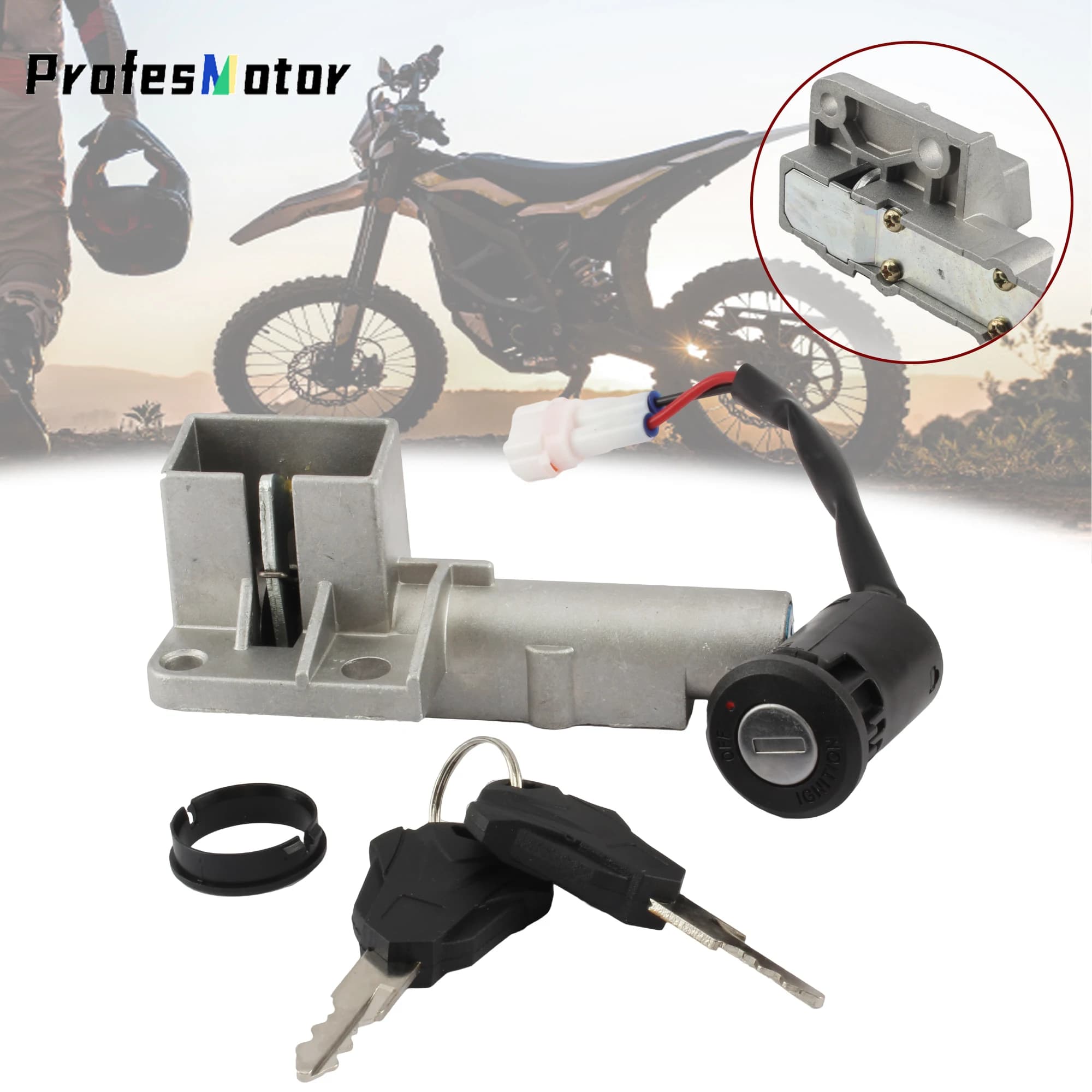 For Sur Ron Electric Bike Dirtbike Parts Key For Surron Light Bee Segway X160 260 Lgnition Switch Motorcycle Parts Wholesale
