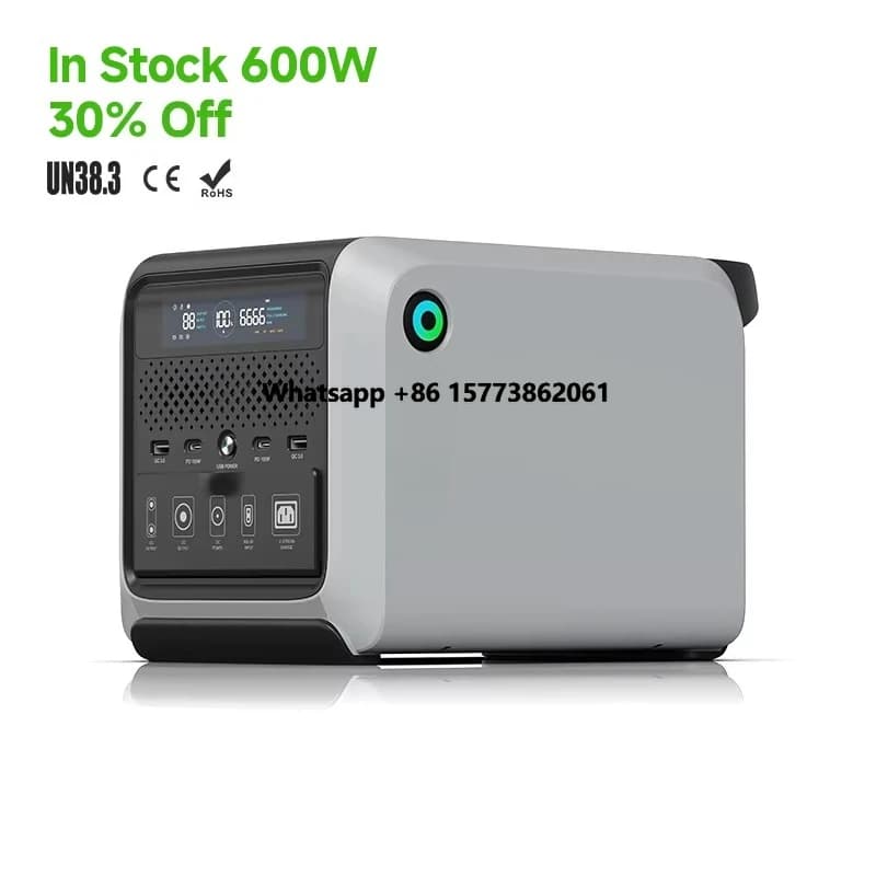 Batteria al litio LiFePO4 per campeggio all'aperto, stazione di alimentazione CA portatile wireless da 600 watt con pannelli solari, adatta per