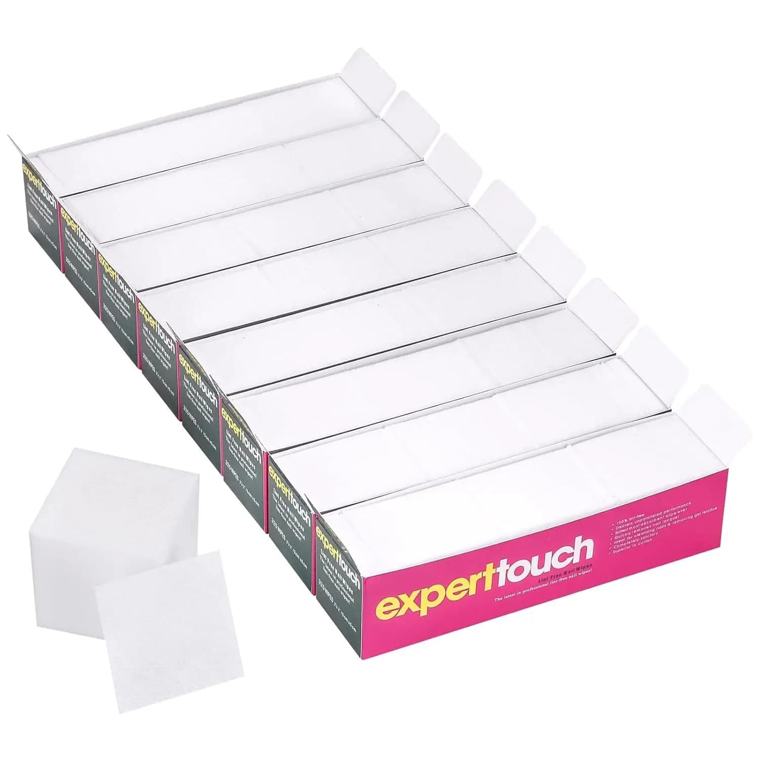 2600 Pieces of Sauces Without Hair for Removement of Gel Nail Polish, Disposable Cotton White, Pack of 8