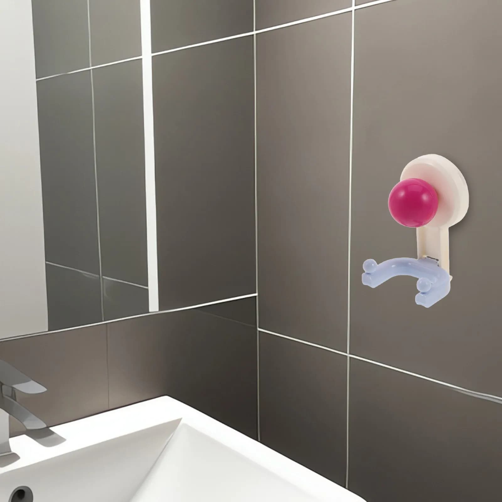 3Pcs Suction Cup Storage Hook Heavy Duty Wall Mount Towel Hook for Bathroom Kitchen Bedroom Smooth Surfaces Suction Cup Hooks