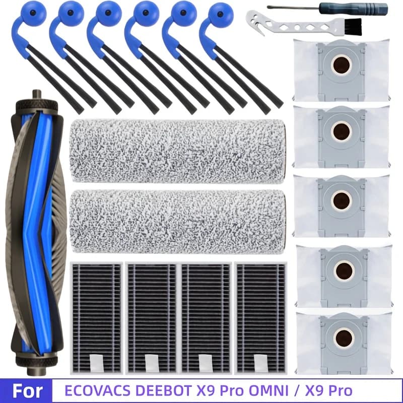 Compatible replacement parts for X9 Pro Omni, suitable for ECOVACS DEEBOT X9 PRO OMNI/X9 PRO robot vacuum cleaner accessories.