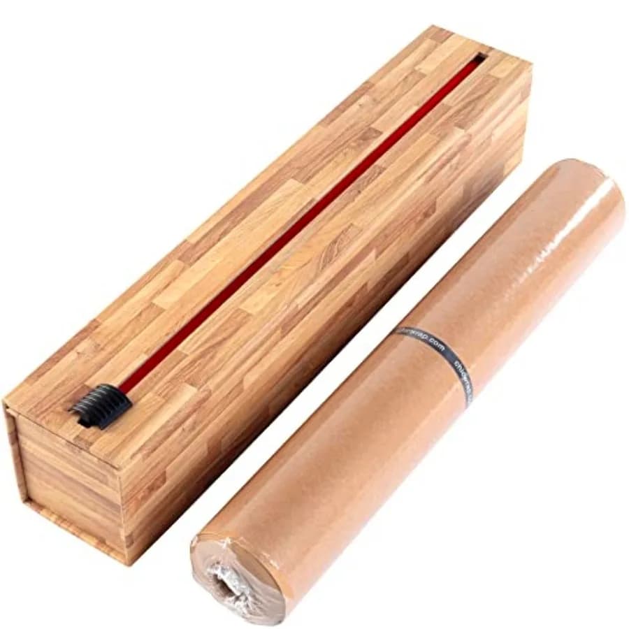 Dispenser di Carta da Forno per Macelleria - Include Rotolo da 15"x 164' (205 Piedi Quadrati) di Carta da Forno Non Sbiancata per Cucina e Pasticceria - Riutilizzabile