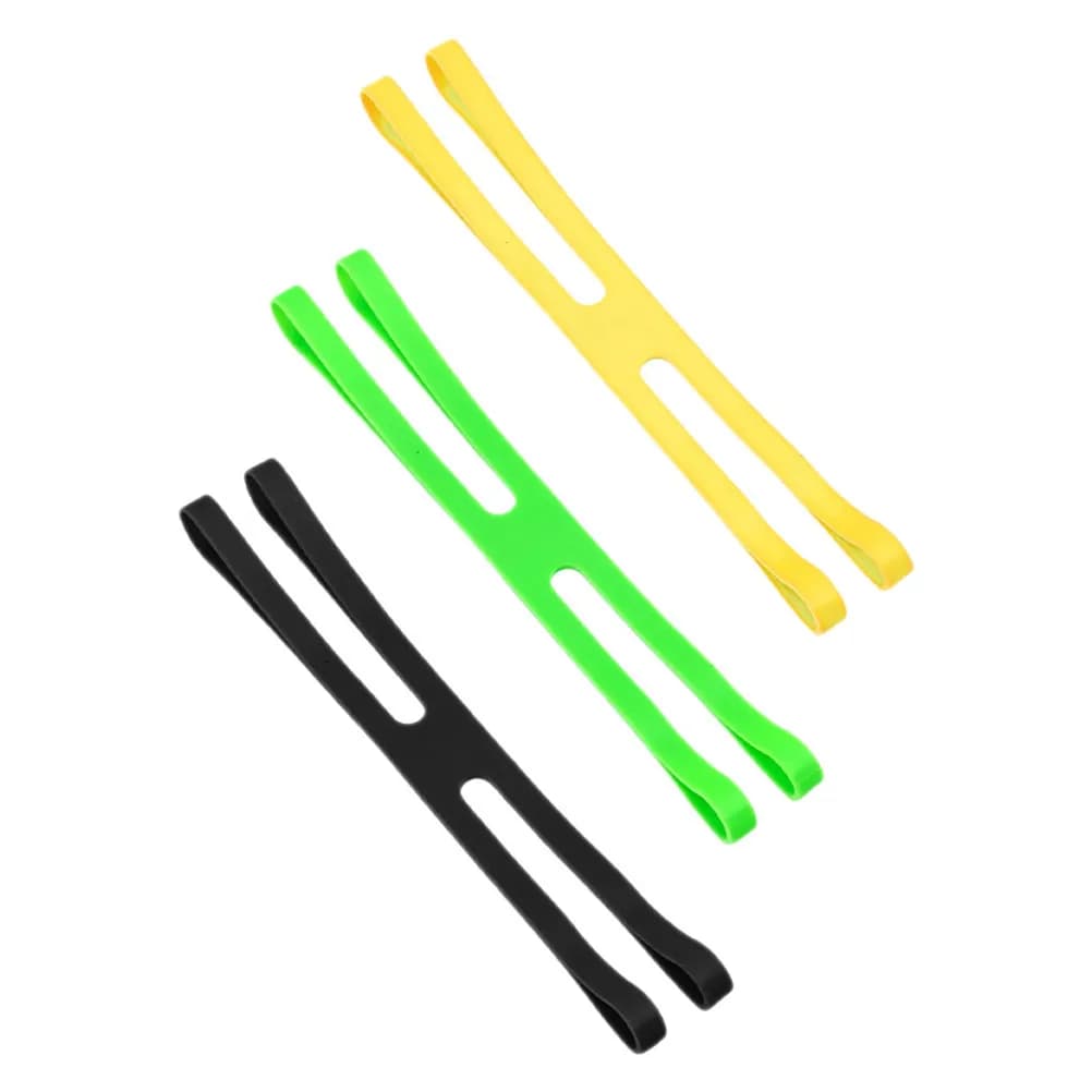 3 Pezzi Fascette in Silicone a Forma di H, Elastici Riutilizzabili Multifunzionali per Contenitori Pranzo, Organizzatori Cavi per Picnic