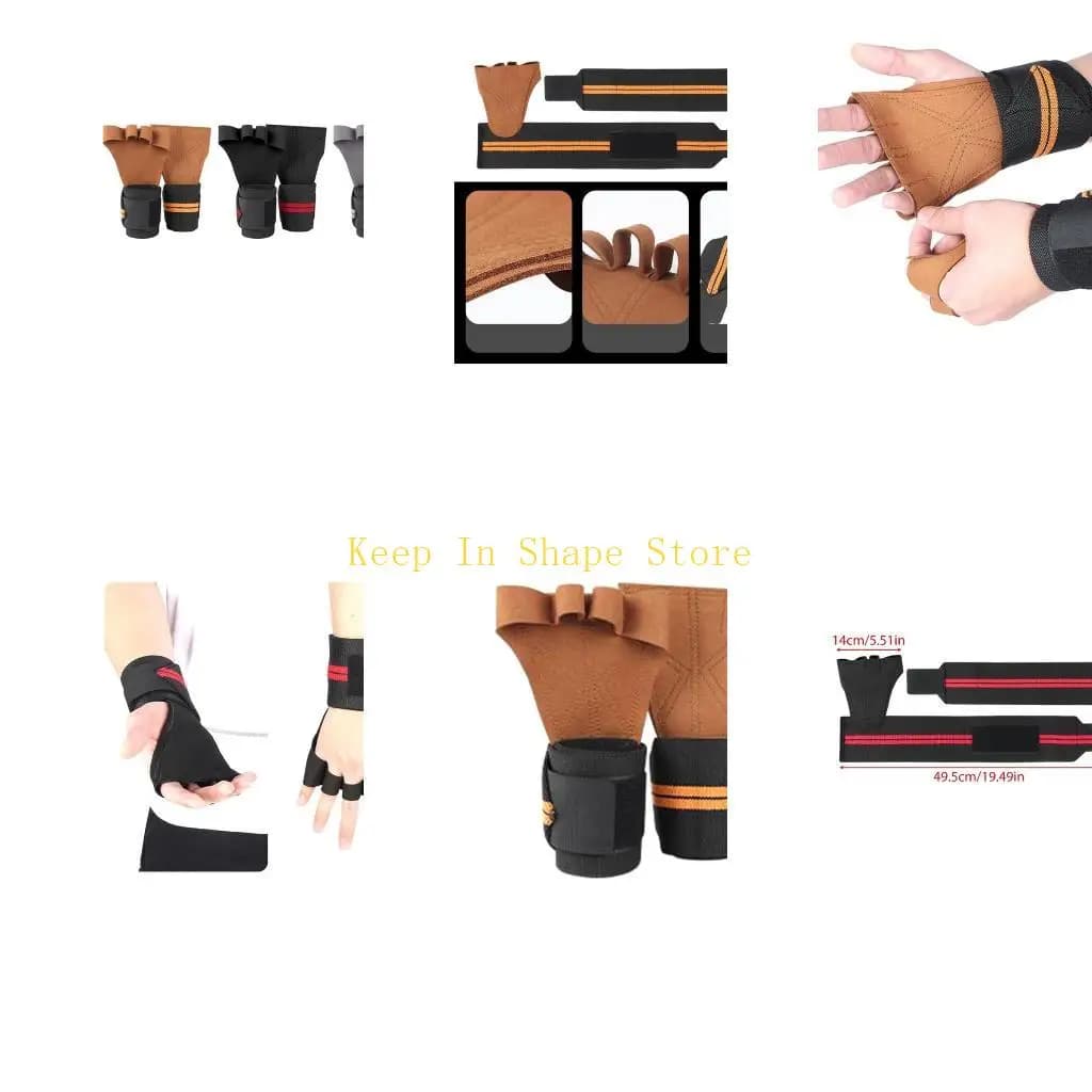 U1JC Anti-slip gym glove for weight lifting, without for weight lifting, with wrist support