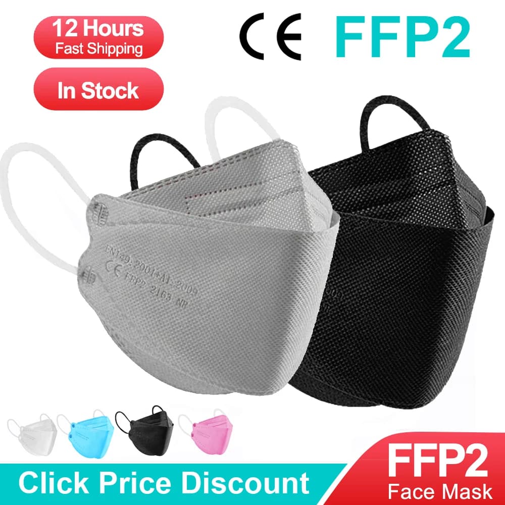 fpp2 CE Protective mask dust mask mouth mascarillas 4 layers masqueffp2 mask for face KN95 face masks filter mask respirator