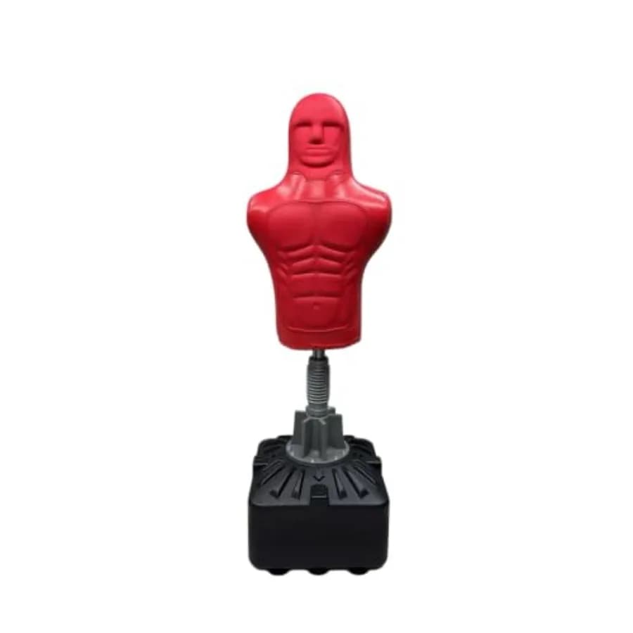 Free Standing Human Punching Dummy Bag for Home Training, PVC Material, Black, Fillable with Water or Sand