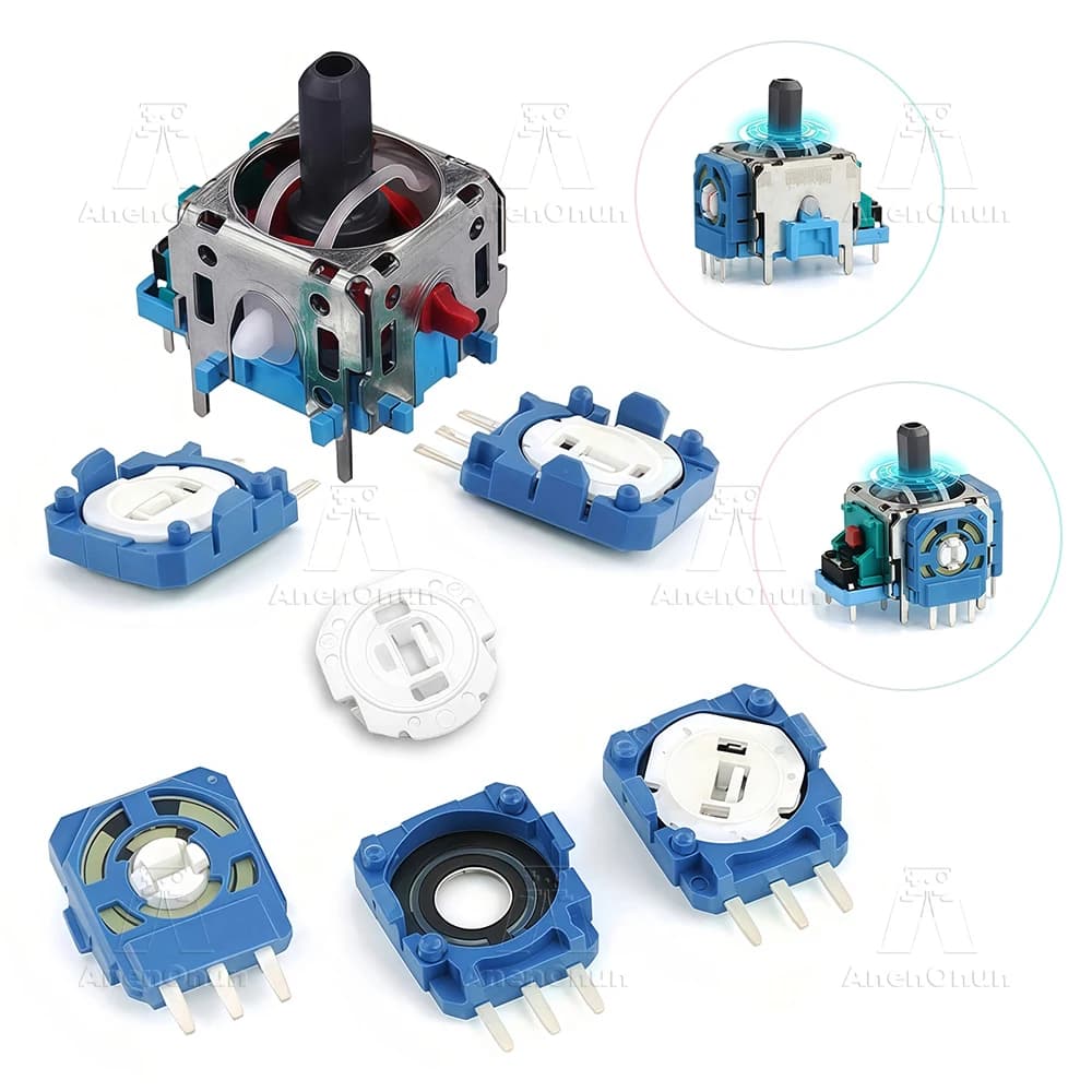 Potenziometro 2K3 Ohm per controller PS5 Kit di sostituzione joystick originale ALPS Modulo levetta Sensore Drift Fix Parts - Blu