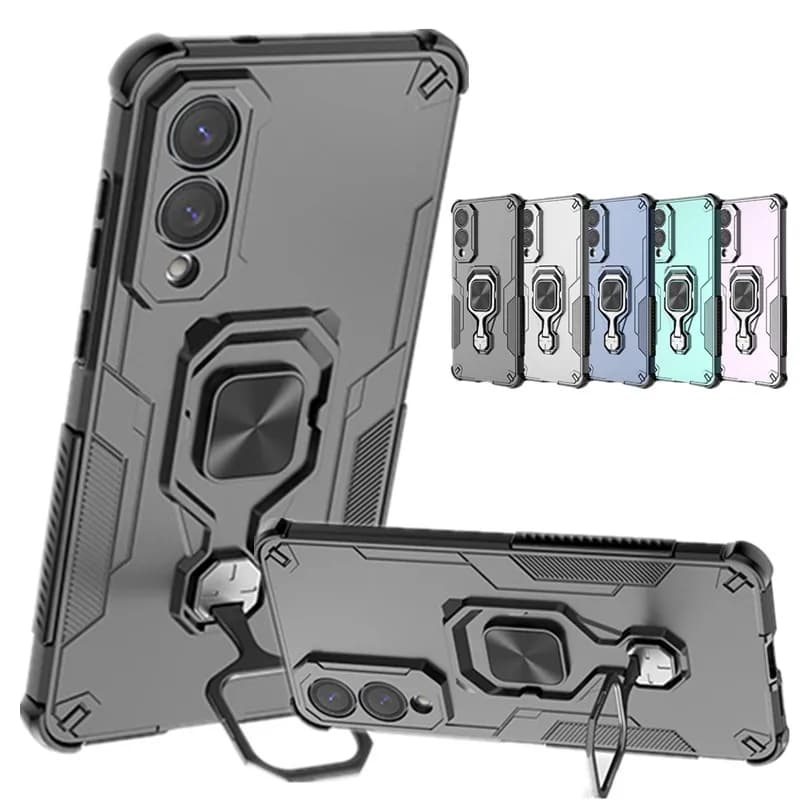 Kickstand Case For Samsung Galaxy S26 Ultra Edge S25 S25+ Plus Cover Lens Protection Ring Stand Bracket Shell Fundas Coque