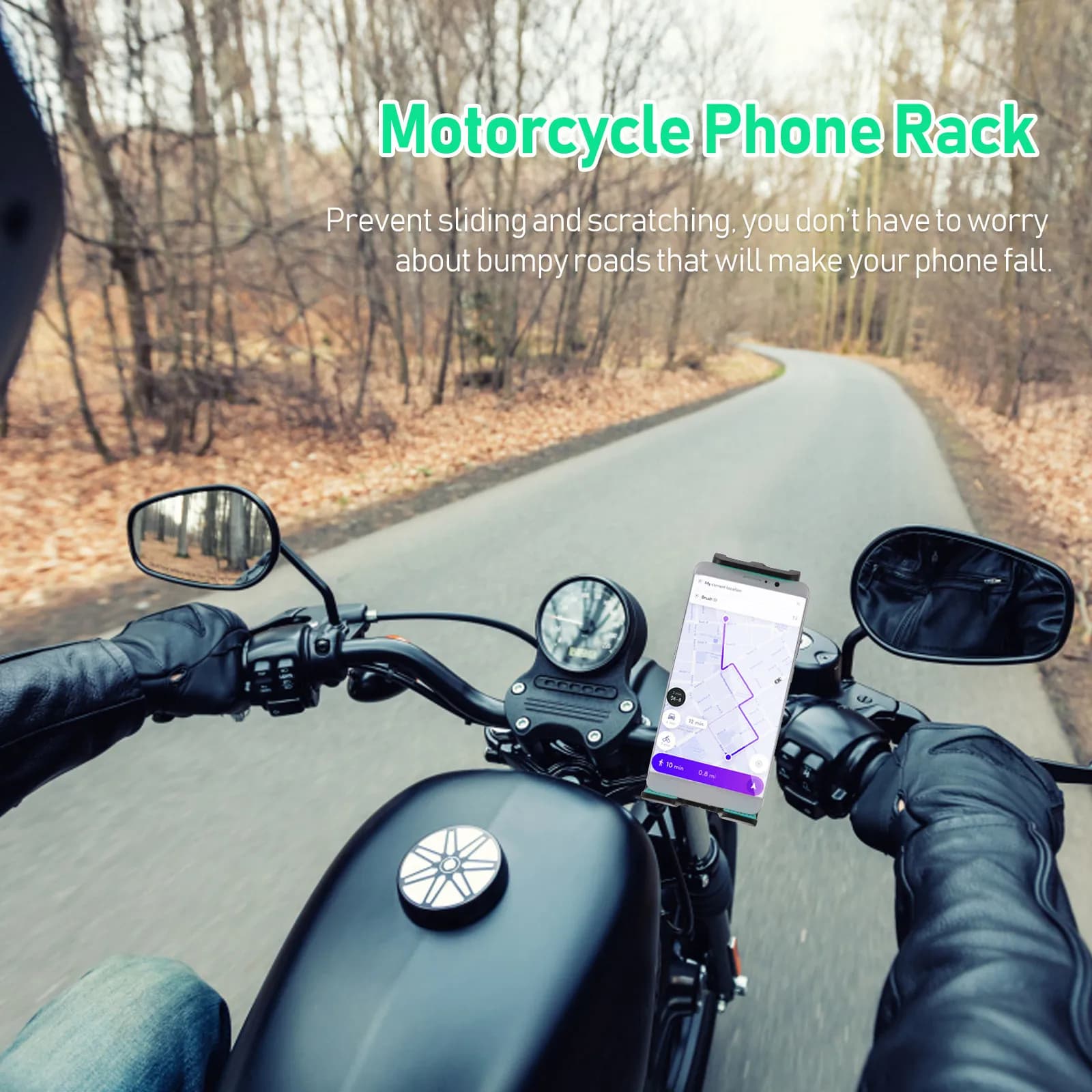 Supporto per Tablet e Telefono per Tapis Roulant e Cyclette, in ABS e Gomma, Attrezzatura Sportiva, Supporto per Manubrio di Passeggino e Bicicletta