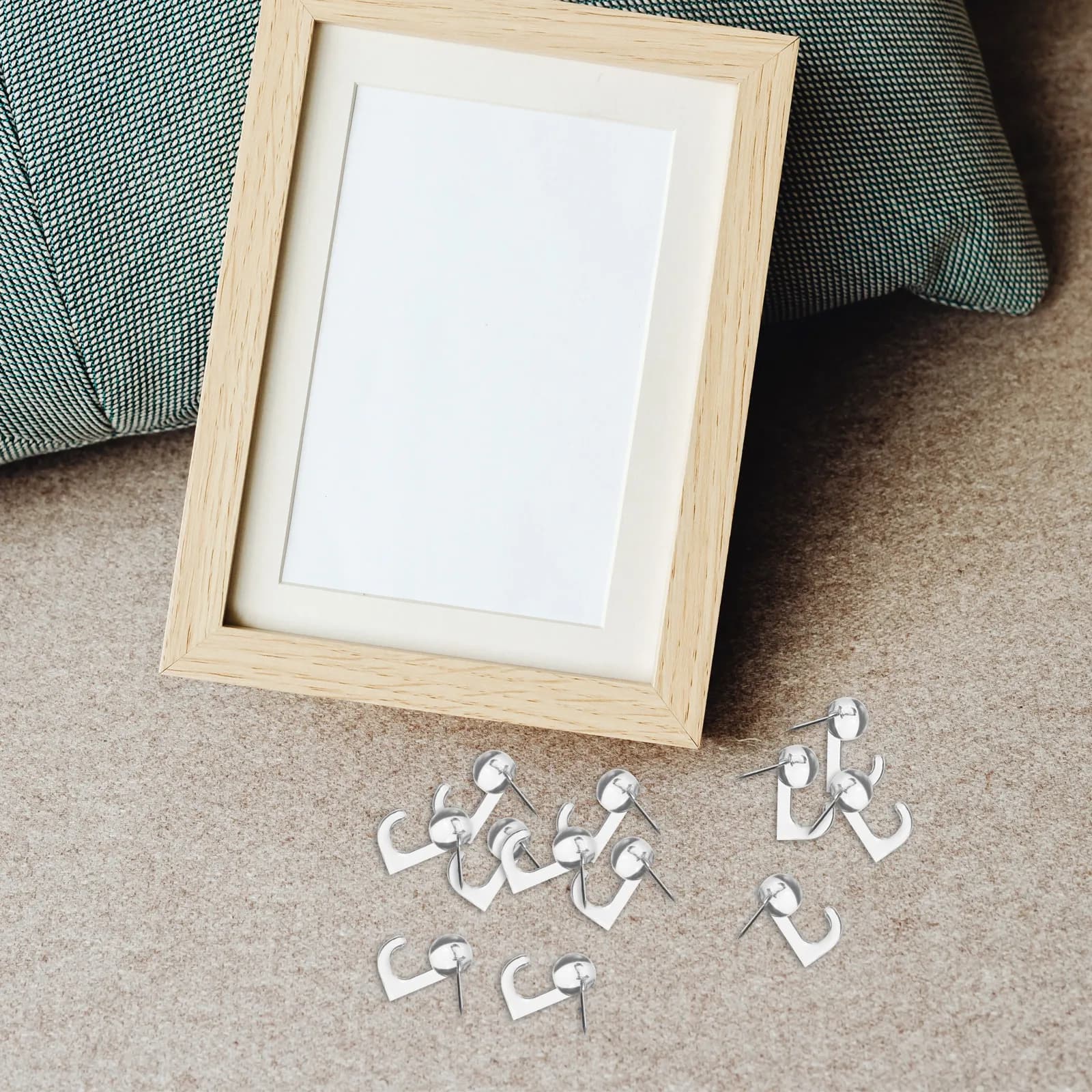 50Pcs Sturdy Steel Push Pin Hooks Wall Push Pins for Hanging Pictures Decorative Thumb Tacks Cork Board Bulletin Board Heavy