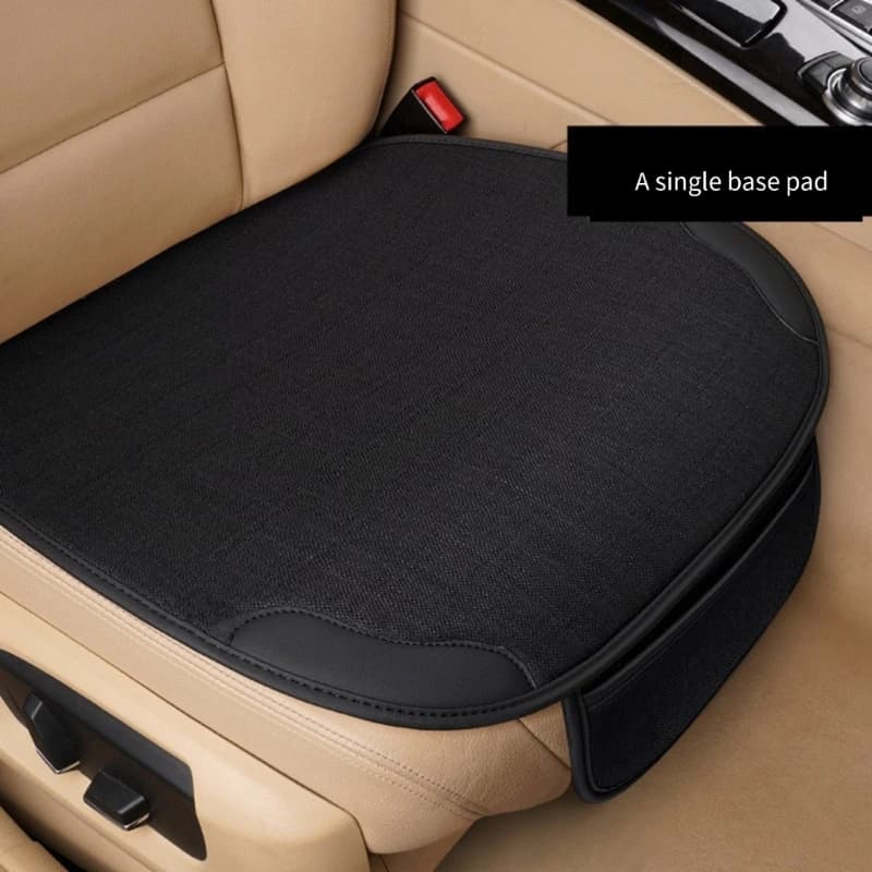 Universal car seat cushions in breathable linen Protective Mat Car front cover for seasonal comfort and car interior protection