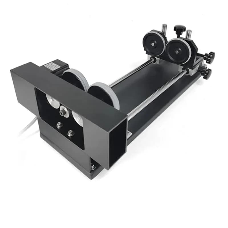 Asse Rotante Telescopico per Incisore Laser AC 220V Tipo a Rullo con Lunghezza Regolabile Diametro 15KG Carico Motore Stepper 57