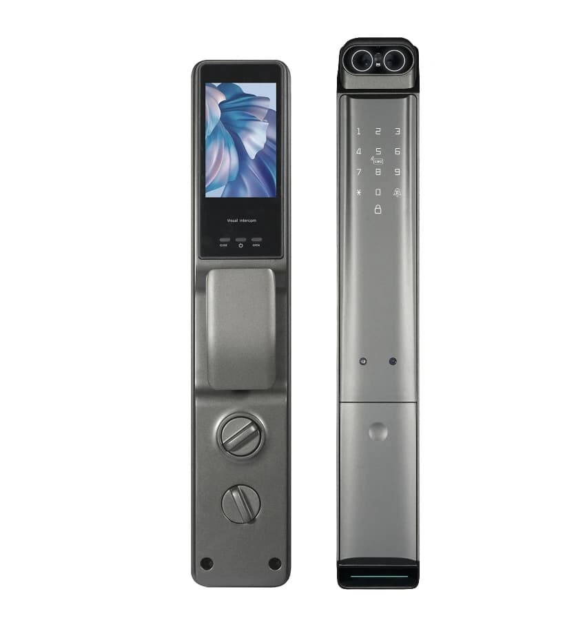 MIN-01 Wi-Fi Push Pull Smart Lock Serratura per porta in vetro per la casa Password intelligente Smart Lock per impronte digitali