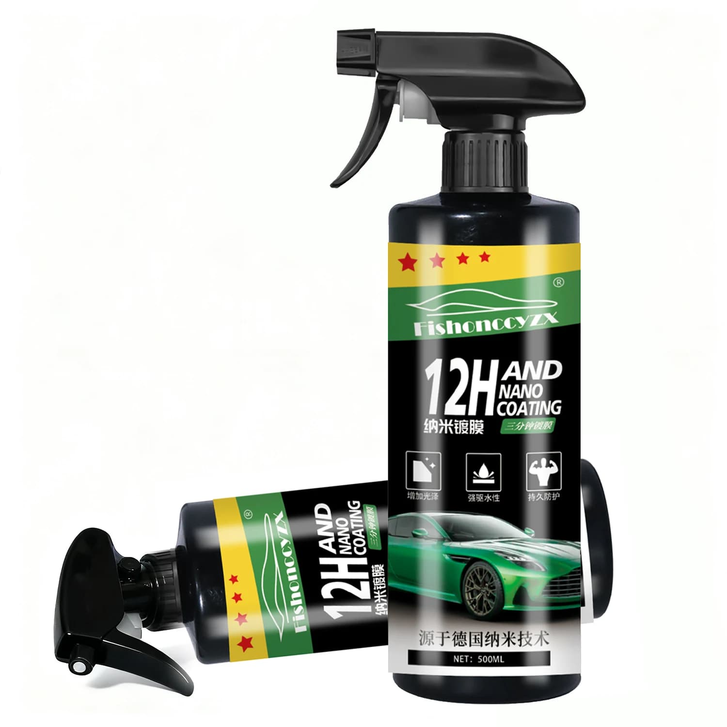 12H Nano Ceramic 500ml Car Coating Auto Detailing Products Liquid Spray Polish Wax Film Paint Care Protector Kit Accessories