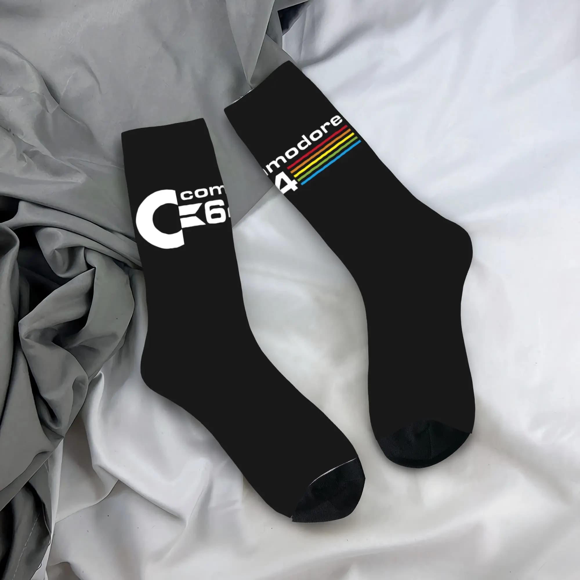 Custom Socks Commodore 64 for men, unisex, cute, C64 Amiga Computer, elegant socks for spring, summer, autumn and winter