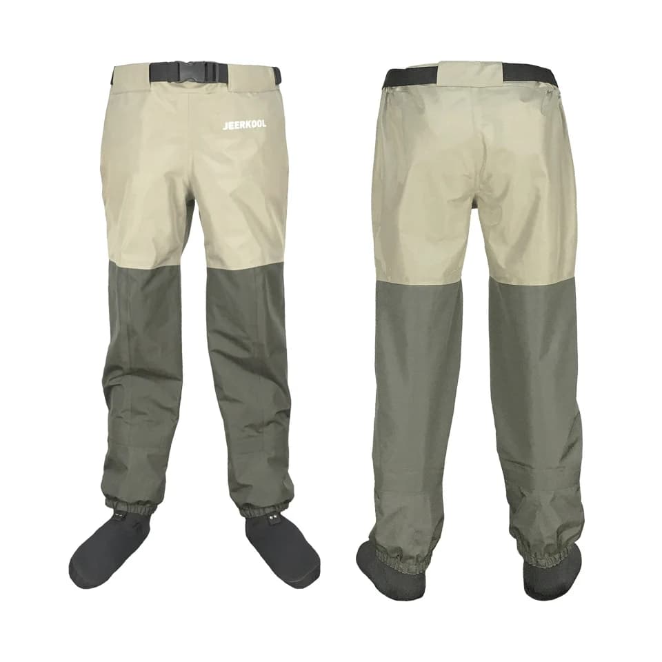 Trampolieri da pesca a mosca Pantaloni da trampoliere per pesci Originale JEERKOOL 3 strati Tuta Abbigliamento impermeabile Trampolieri morbidi Stivale traspirante