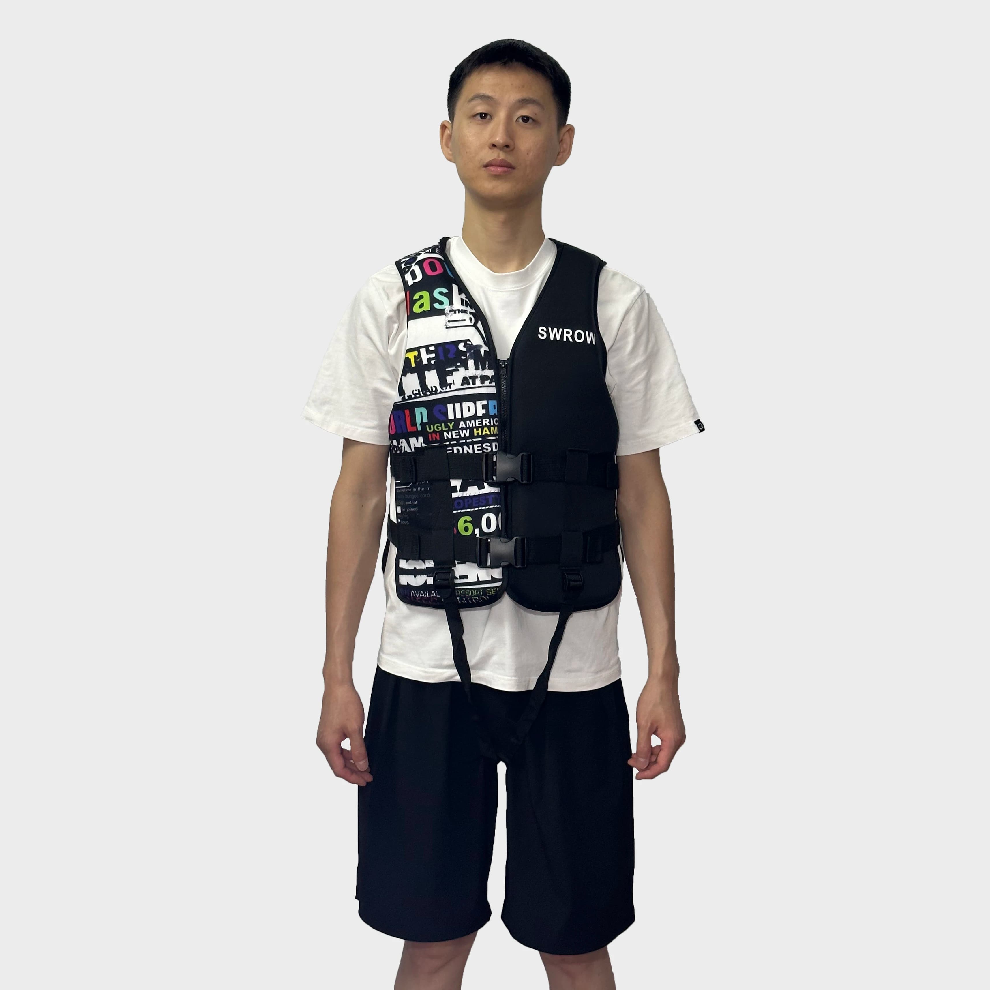Giubbotto di salvataggio in neoprene per bambini adulti Nuova giacca di galleggiamento per sport acquatici Giubbotto di salvataggio Nuoto Canottaggio Sci Gilet di guida Alla deriva