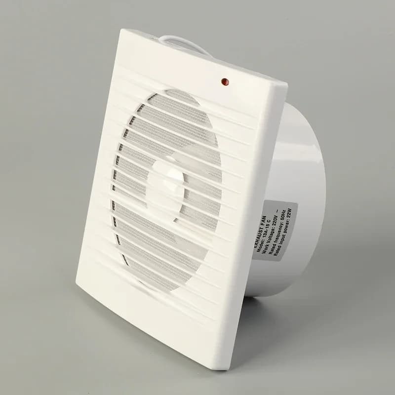 Ventilatore Estrattore Quadrato da 4/5/6 Pollici con Sensore per Finestra