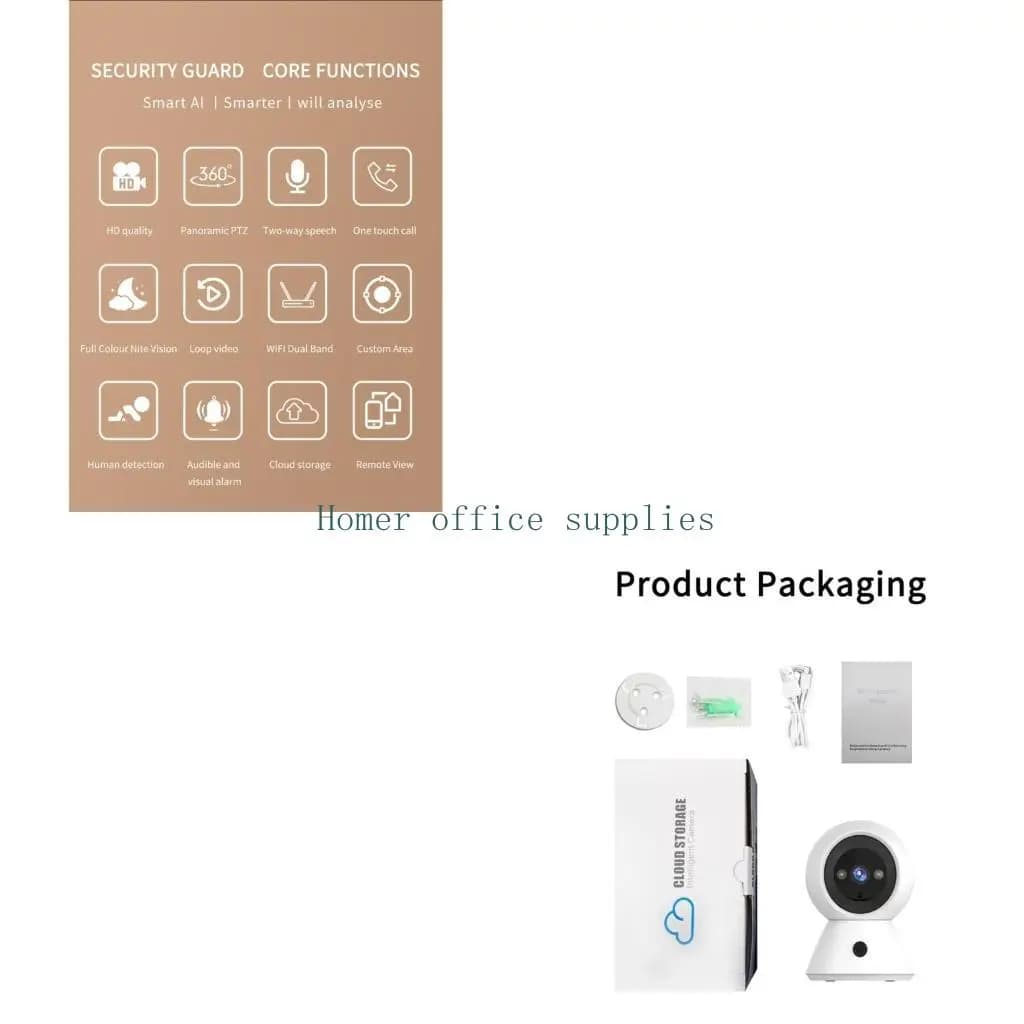 K43B 1080P Wifi Dome Telecamera sorveglianza sicurezza domestica Visioni notturne per esterni e interni