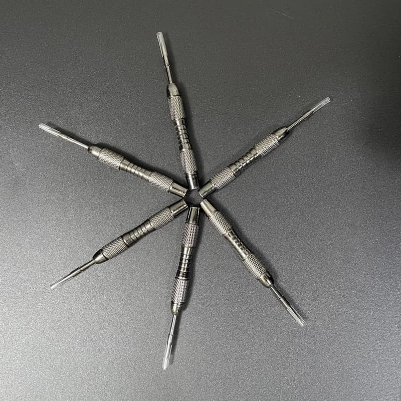 Darts 12 pcs dart needles 18g dart exquisite carved pattern iron material electroplating process dart accessories steel tip