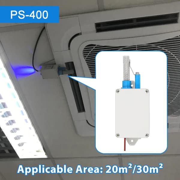 Sistema di Condizionamento con Ionizzatore Bipolare, Generatore di Ioni a Plasma Freddo per Purificatore d'Aria in Condotti HVAC per Aree Centralizzate