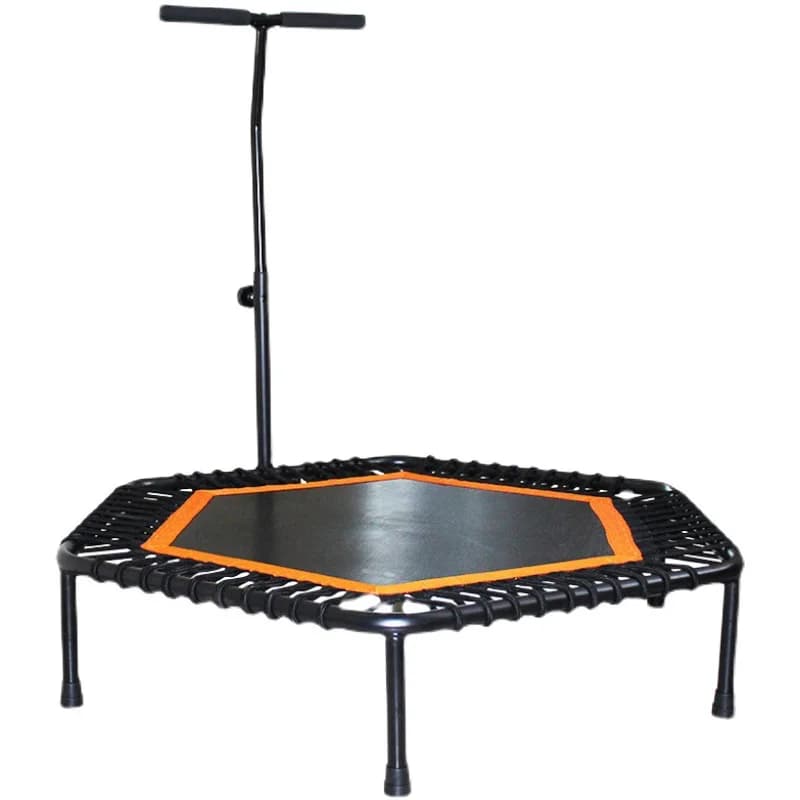 Professional Gym Trampoline for Adults, Jumping Bed with Elastic Cord for Kids