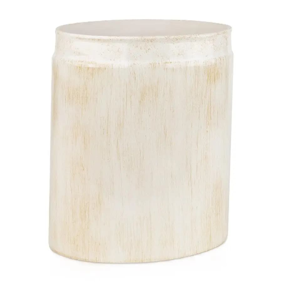 Cestino per Rifiuti da Bagno Rustico e Lussuoso, 5,8L (1,53 Galloni), Contenitore Ovale per Bagno, per Arredamento Moderno in Stile Fattoria, Piccolo Cestino per Rifiuti