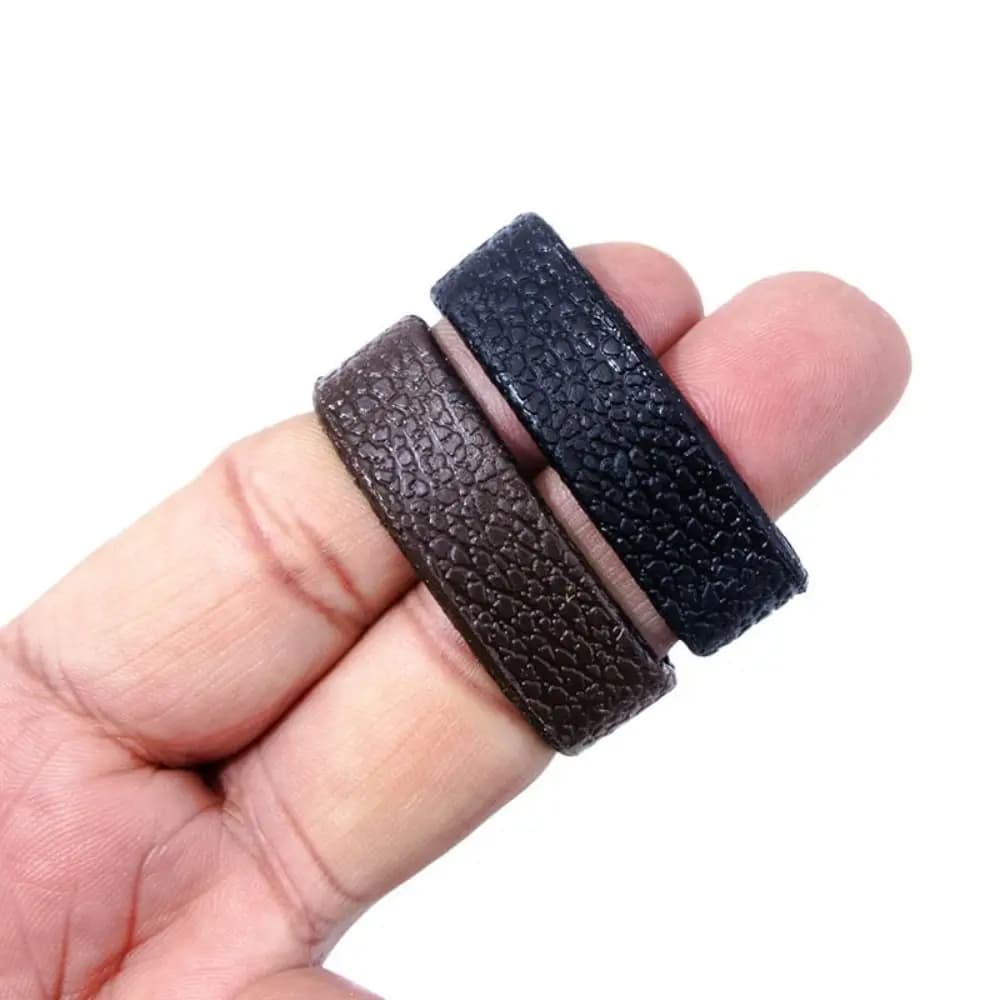 Durable Universal 40mm Belt Keeper Loops DIY TPU Leather Belt End Retainer Ring Delicate Belt Ring for 30-38mm Belts