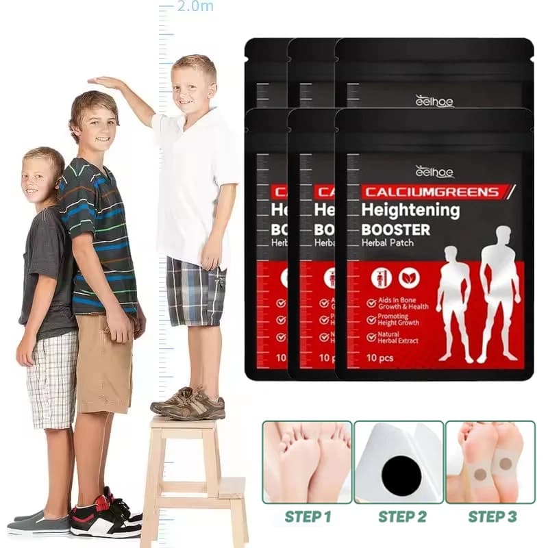 6/10/60PCS Growth Height Patch Promote Increase Bone Calcium Vitamin D Supplement For Adult Children Height Enhancer Pies Tops And Coats