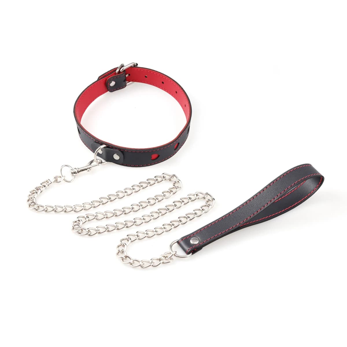BDSM PU pelle a forma di cuore guinzaglio sesso schiavo fetish guinzaglio per cani giocattoli sessuali partner